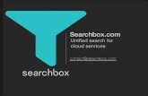 Searchbox - Unified Search for cloud services