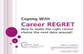 Coping with Career Regret