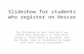 Hescar slideshow for students