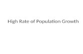 2E High rate of population growth