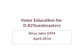 Voter education for toastmasters 2014( 2)