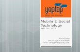Metro 2012 - Mobile and Social Tech