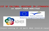 Adher list of heritage lithuania