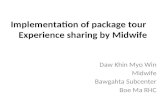Experience sharing by midwives