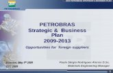 Petrobras strategic & business plan 2009 2013 otc 20091
