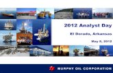 Murphy Oil Corporation 2012 Analyst Day