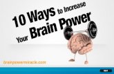 10 Ways to Increase Your Brain Power