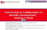 Partnership & Collaboration in Moodle Development: Making it Work