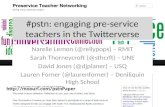#pstn: engaging pre-service teachers in the Twitterverse