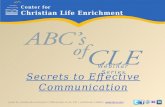 The Secrets to Effective Communication