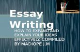 Writing better essay