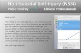 Non Suicidal Self-Injury Webinar Slides