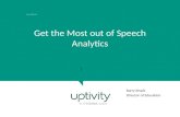 Get the most out of speech analytics   crm x change virtual conference - 6.2.14