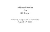 Missed notes (08 15 to 08 17)