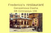 Frederica's  restaurant. герасимова даша