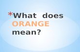 Orange ( укушкина арина 6 б)