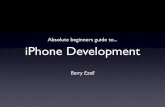 Absolute Beginners Guide to iPhone dev