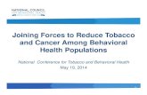 CDC Update: Joining Forces to Reduce Tobacco and Cancer Among Behavioral Health Populations with Shelina Foderingham, LMSW, MPH