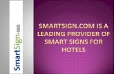 SmartSign.com is A Leading Provider of Smart Signs for Hotels