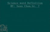 Science word definition  sean-