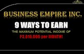 Business Empire: 9 Ways To Earn