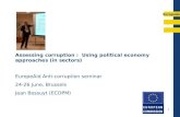 Assessing corruption using political economy approaches (in sectors)
