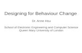 Designing for Behaviour Change