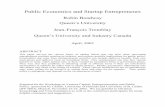 Public Economics and Startup Entrepreneurship