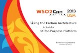WSO2Con US 2013 - Using the Carbon Architecture To Build a Fit-for-Purpose Platform