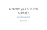 Monetize your APIs with Mashape