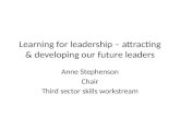 Learning for leadership - attracting and developing our future leaders