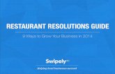 Restaurant Resolutions 2014 E-Guide