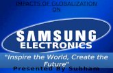 Impact of Globalization on Samsung Electronics.