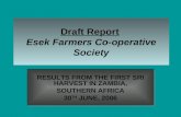 0606 Draft Report Esek Farmers Co-operative Society: Results from the First SRI Harvest in Zambia