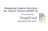 3 Of 3    Shopping Engine Success For Yahoo! Stores Webinar