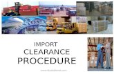 Import clearance procedure