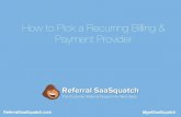 How to pick a recurring billing & payment provider