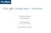 Google apps CIO Peer Group presentation