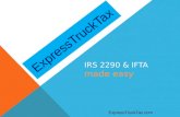 E-File IRS Form 2290 with ExpressTruckTax.com