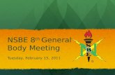 Texas NSBE - 8th General Body Meeting (2010-2011)