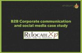 B2B Corporate communication and social media case study