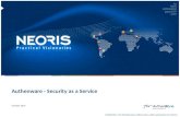 MARCOS DE PEDRO Neoris authenware   security as a service