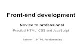 Introduction to Frontend Development - Session 1 - HTML Fundamentals