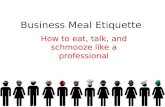 Business meal etiquette