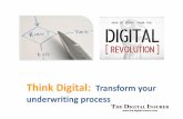 Digital thinking to transform the underwriting process