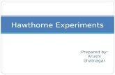 Hawthorne experiment