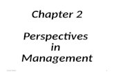 Chapter two perspectives in management complete