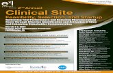 2nd Annual Clinical Site Feasibility, Selection, and Startup, March 2011, Philadelphia