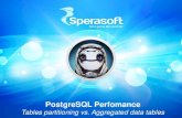 PostgreSQL Performance Tables Partitioning vs. Aggregated Data Tables