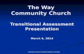Assessment Power Point - The Way Community Church